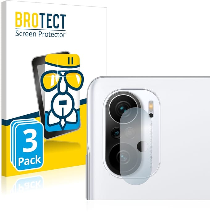 Screenprotector 3 Stuks voor Xiaomi Poco F3 (ALLEEN Camera Lens) Beschermglas transparant