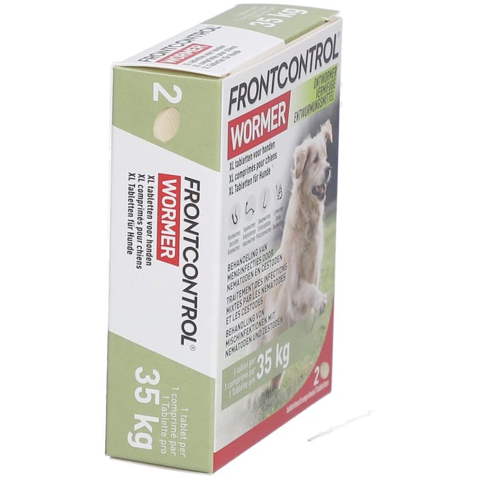 Frontline Frontcontrol Hond Xl - Apotheek - 2 tab >35 Kg Xl