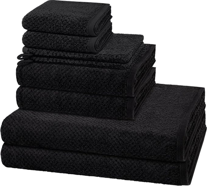Cawö Sonstiges 2 X washandjes 2 X gasten- 2 X douche- 2 X handdoek - in set 8 pack Pure