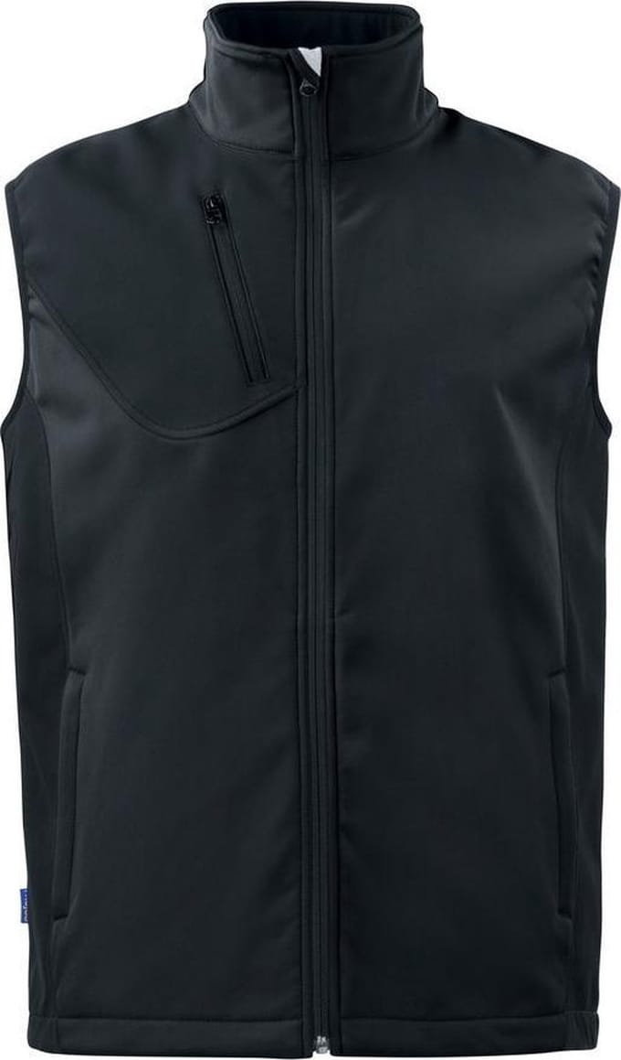 Projob Softshell Bodywarmer 643702 Zwart - Maat S