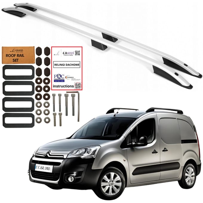 Dakrails Peugeot Partner / Citroën Berlingo II 2 van 2007-2018 Duurzaam