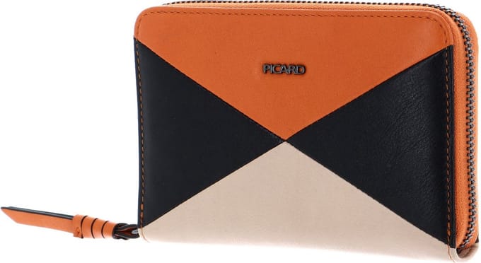 PICARD Portemonnee Harlekin 1 Zip Wallet Papaya - Kom Veelkleurig