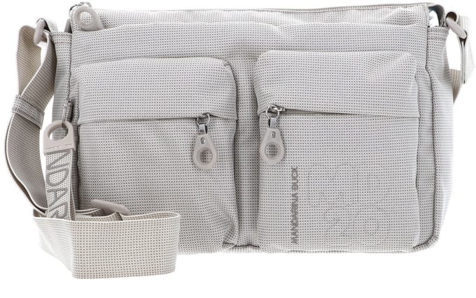 MANDARINA DUCK schoudertas MD20 Medium Crossover Whitecap Gray crème
