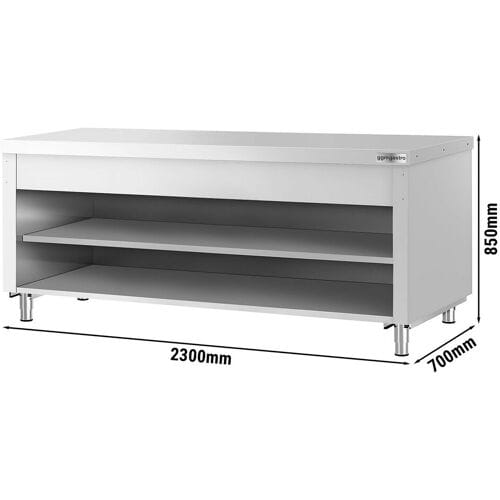 GGM Gastro Arbeitsschrank KOPENHAGEN - 2310mm - Edelstahl