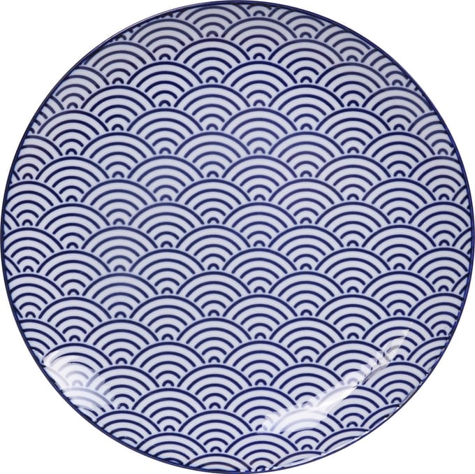 Dinerbord - Nippon Blue / wave (golven) - Tokyo Design Studio