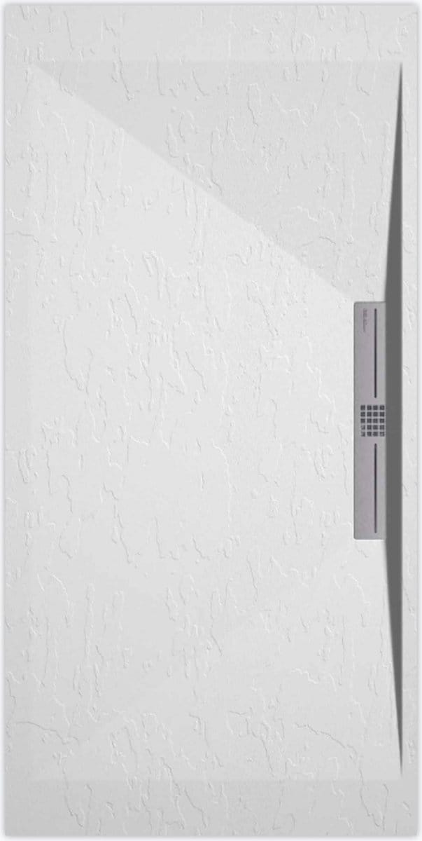 Sanifun douchebak Stone Side White Slate 1400 x 700 S