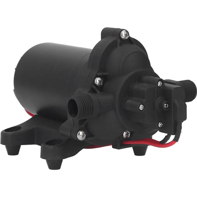 Pompe Électrique Diaphragme Auto-amorçante 12V DC Pompe de Transfert d'Eau Pompe Booster 8.4L/MIN 60PSI 3.5GPM