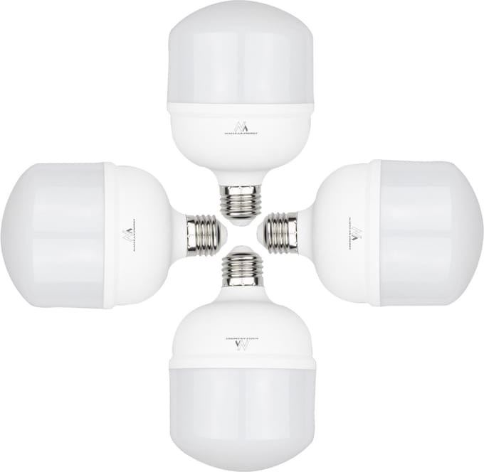 Maclean - Set van 4 st. LED-lamp gloeilamp E27 (Koud Wit, 48W / 5040 Lumen)