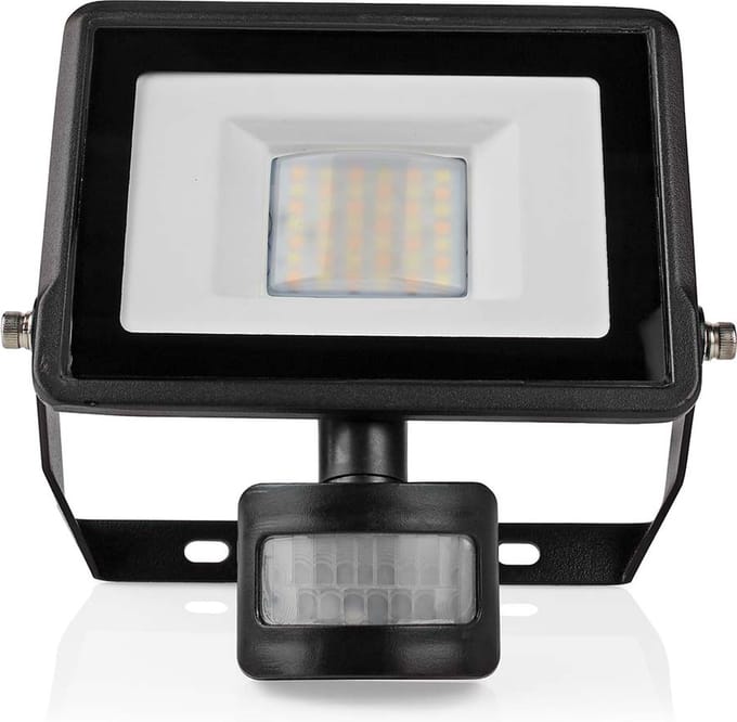 Nedis Smartlife Buitenlamp - Bewegingssensor - 1500 lm - Wi-Fi - 20 W - Dimbaar Wit - 3000 - 6500 K - Aluminium - Android / IOS