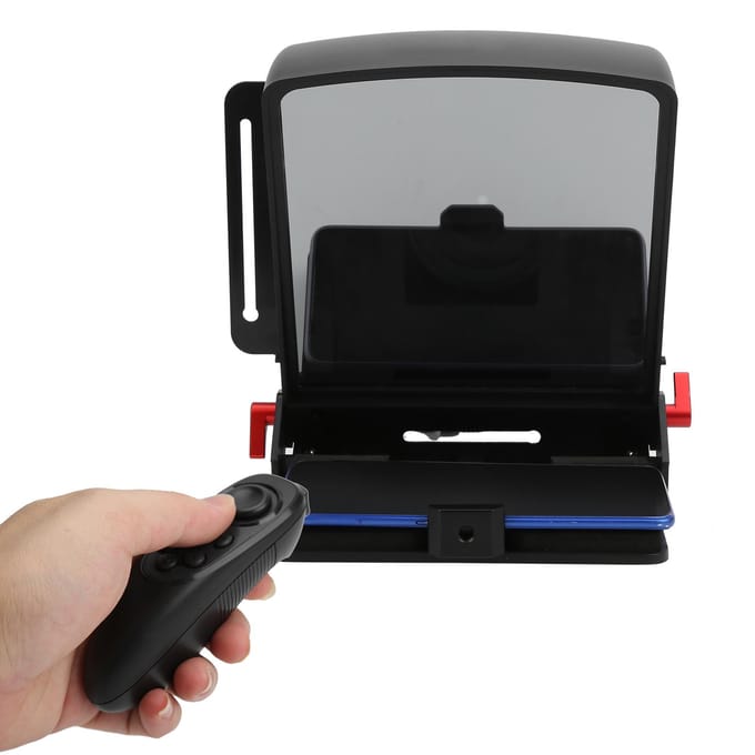 Draagbare Afstandsbediening Teleprompter Video-opname Prompter voor TelefoonCameraTablet gray