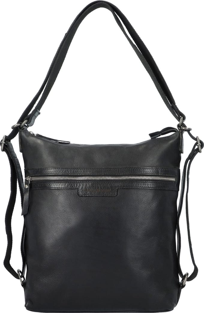 Greenburry Schoudertas leer 29,5 cm - Dames - black