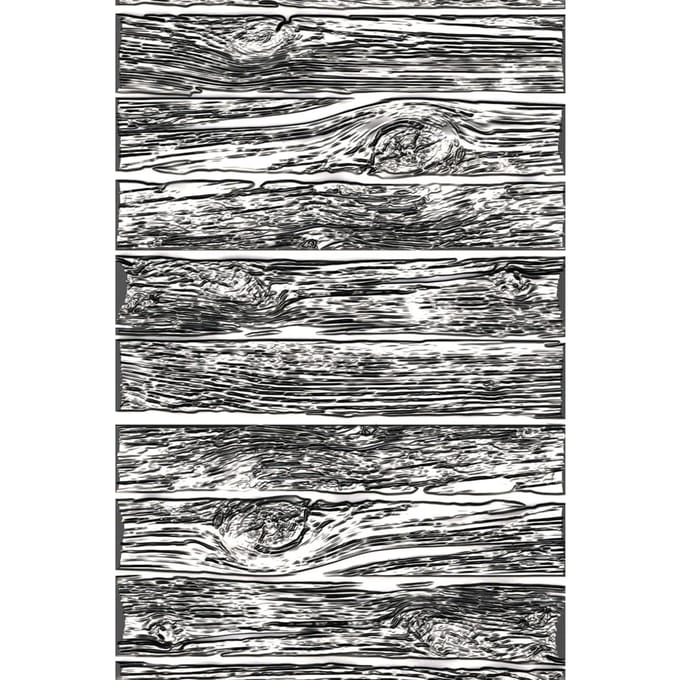Sizzix 3D embossing sjabloon "Mini Lumber by Tim Holtz"