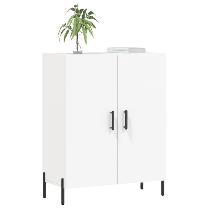 vidaXL - Dressoir - 69,5x34x90 - cm - bewerkt - hout - wit