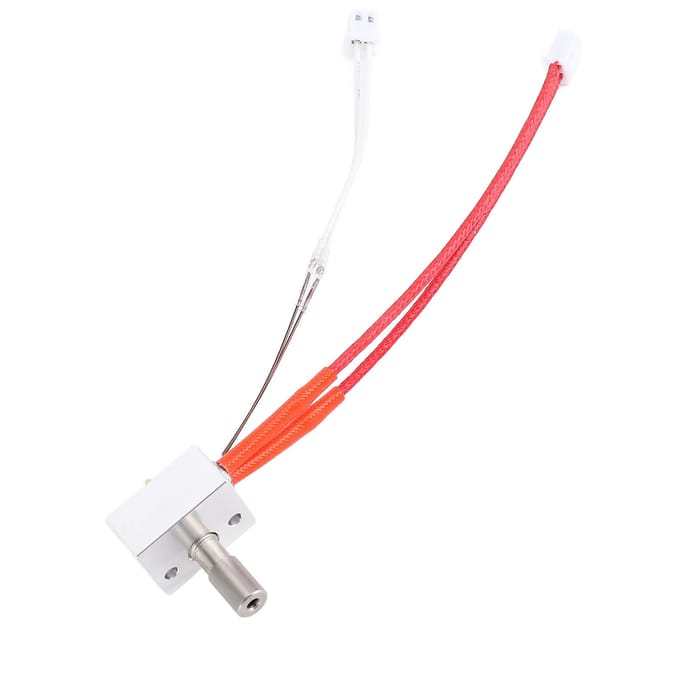 Extruder Hotend Kit voor Sermoon V1 V1 Pro 3D Printer Aluminium Verwarmingsblok Messing Nozzle RVS white