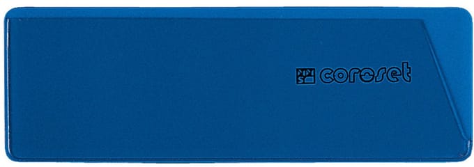 Coroset magnetische etikethouder, 100/VE, 97x58mm, blauw