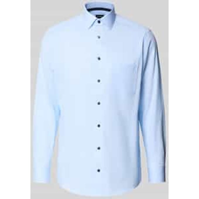 OLYMP Luxor Overhemd, Modern Fit, New Kent, Bleu