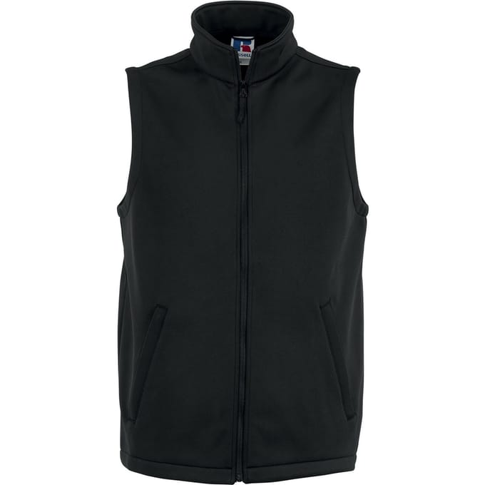 Russell Heren Slim Softshell Gilet (Zwart)