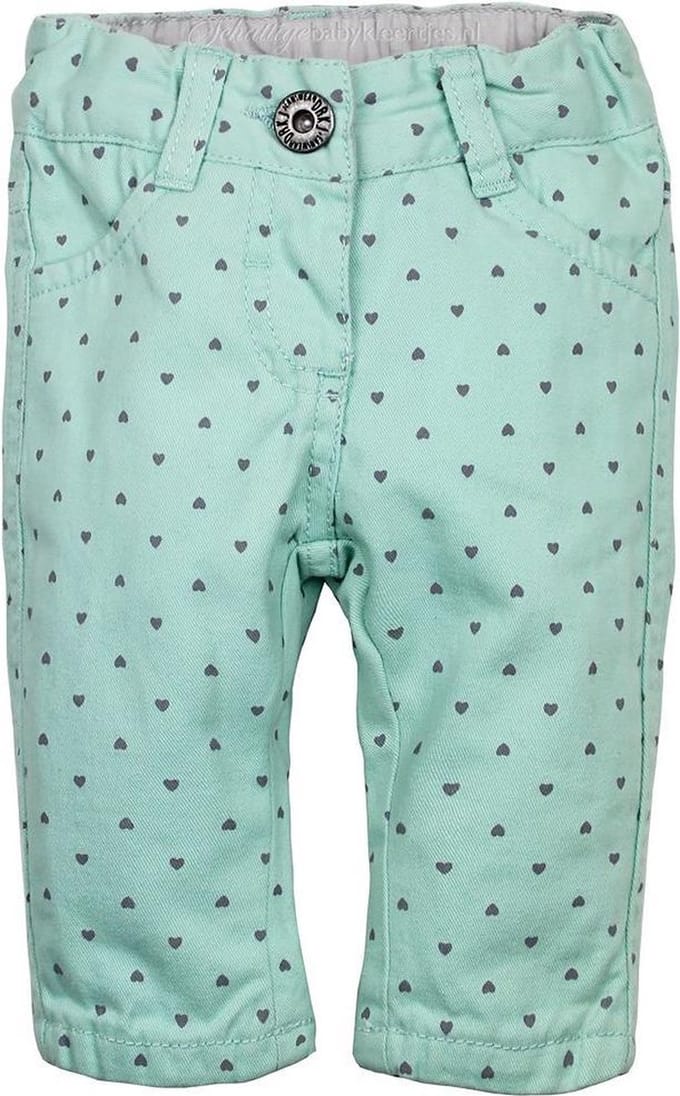 Dirkje Meisjes Broek - Groen/mint - Maat 98