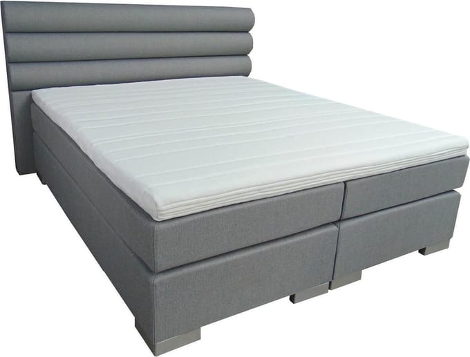 Slaaploods.nl Romance - Boxspring inclusief matras - 140x220 cm - Grijs