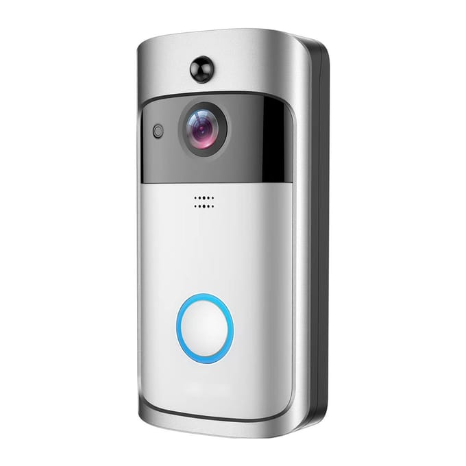 Smart Video Deurbel & Chime Home Draadloze APP Afstandsbediening Tweerichtingsgesprek Waterdichte beveiligingscamera wit