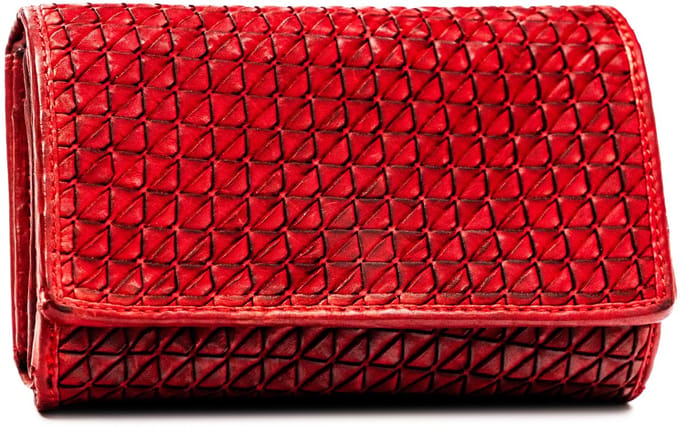 Dames leren portemonnee RN19-ZPT-7286 Rood