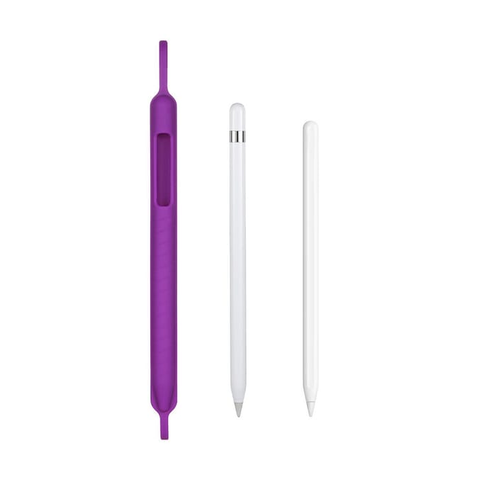 Siliconen Stylus Beschermende Houder Compatibel met Apple Pencil 1e en 2e Generatie Beschermend zwart