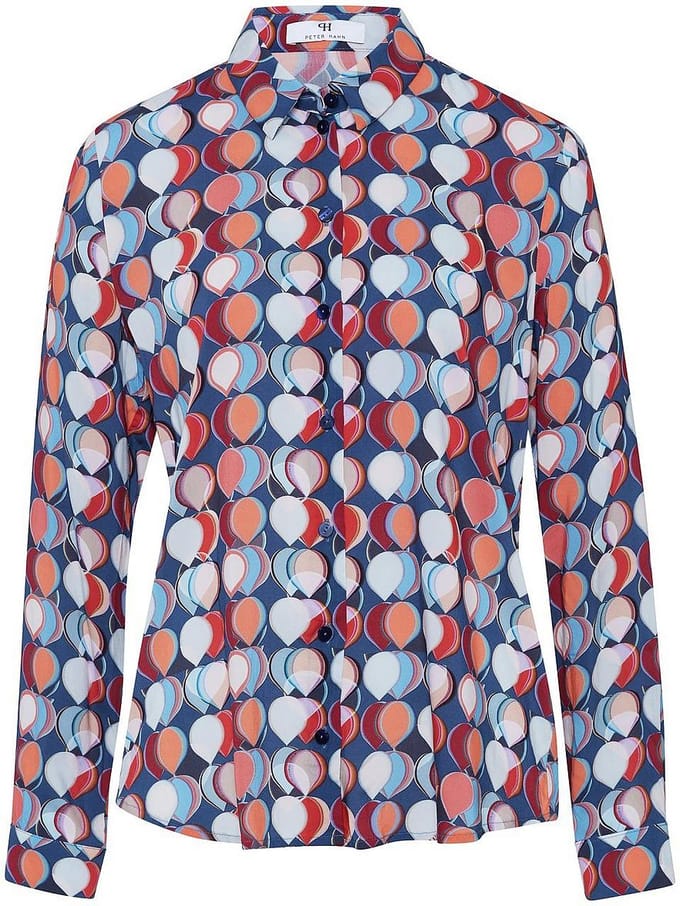 Blouse Van Peter Hahn blauw
