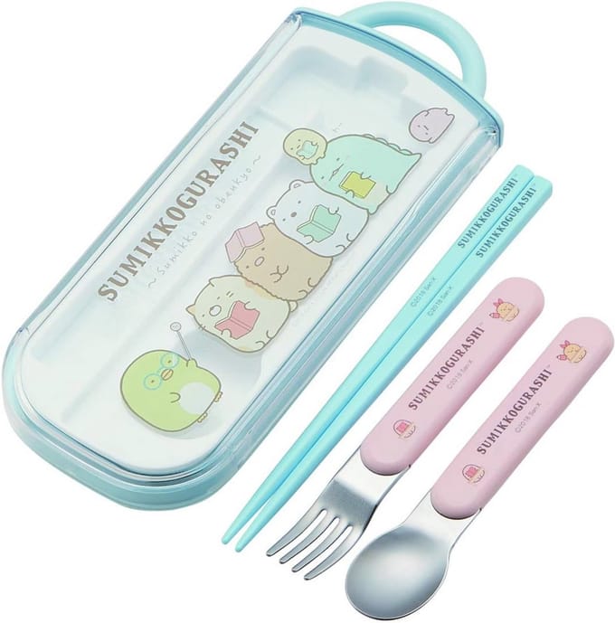 Chopsticks, Spoon and Fork Set in Box voor Bento Picnic Lunch