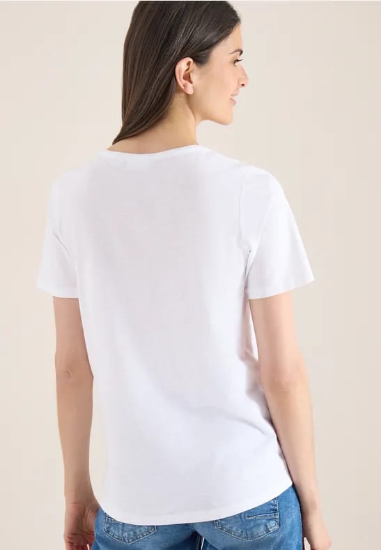 Basic Shirt met ronde hals