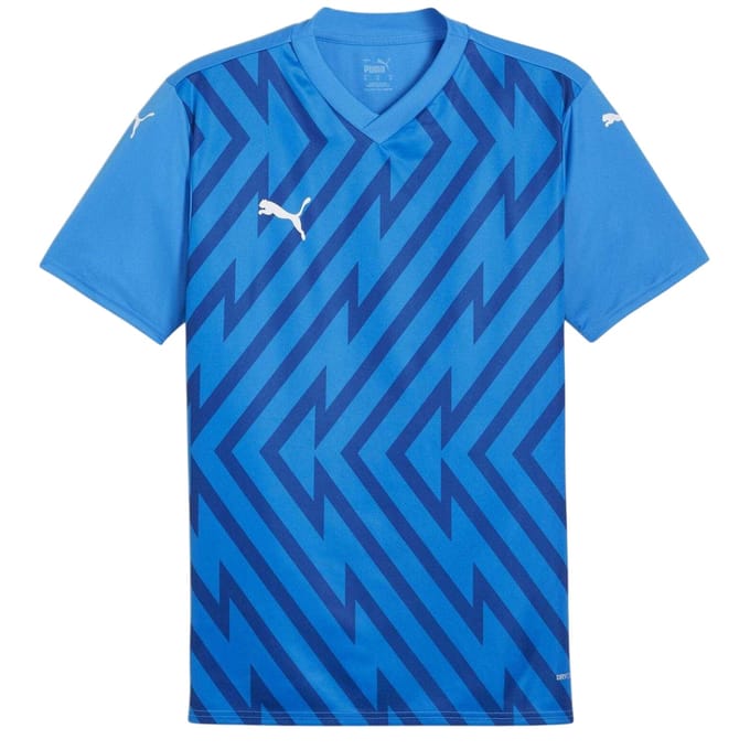 Puma Heren Teamglory Jersey T-Shirt (Blauw/Wit)