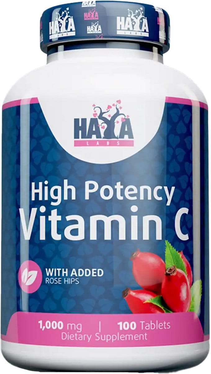 Vitamin C With 1000mg Rose Hips - 100 tabl