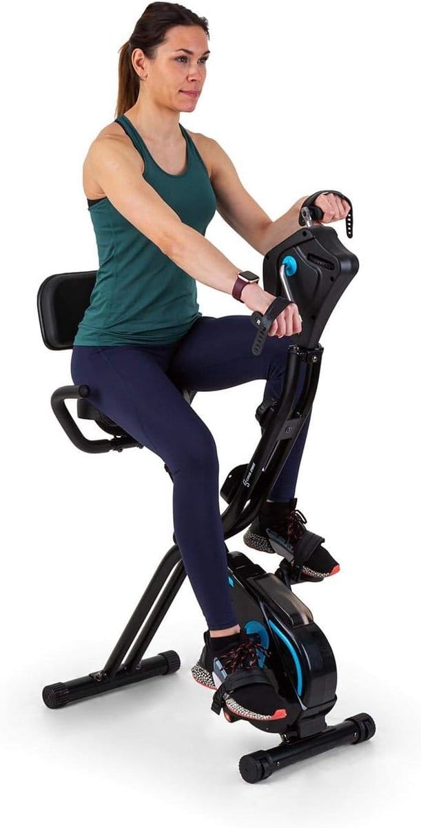 Hometrainer met Trainingscomputer en Verstelbaar Zadel voor Comfortabele Thuistraining