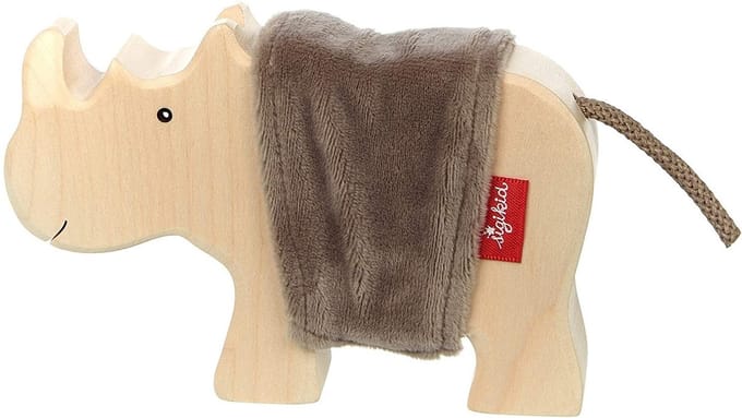 Houten speelfiguur neushoorn - Sigikid