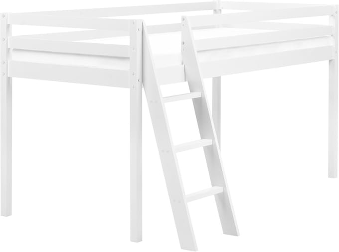 ASCOUX - Kinderbed - Wit - 90 x 200 cm - Dennenhout