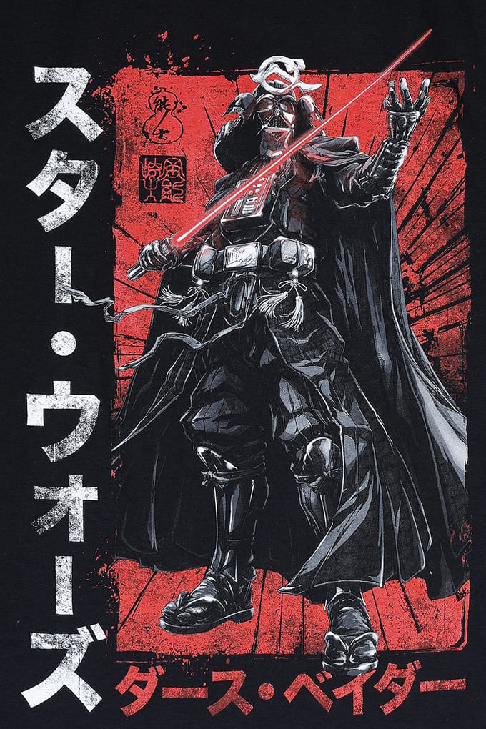 Star Wars - Disney T-shirt - Darth Vader Samurai - S tot 3XL - zwart
