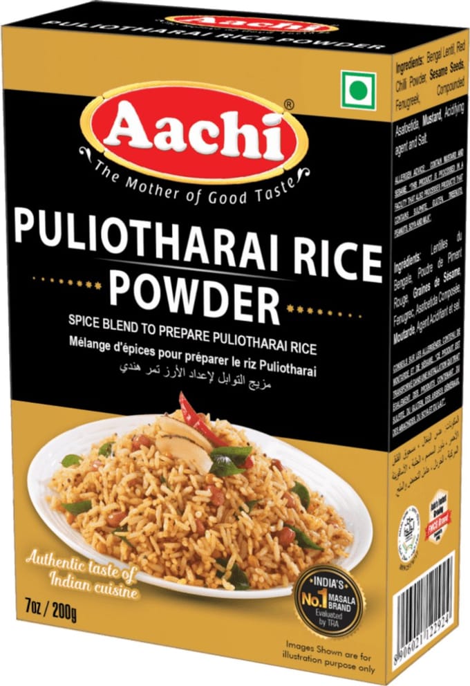 Aachi - Puliyodharai Rice Powder - Rijstkruiden - 3x 100 g