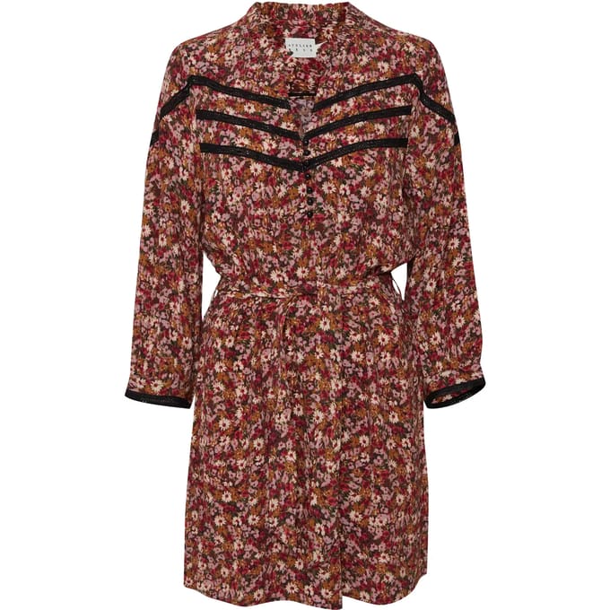 Damesjurk met lange mouwen, halflang Atelier Rêve Ircharmine