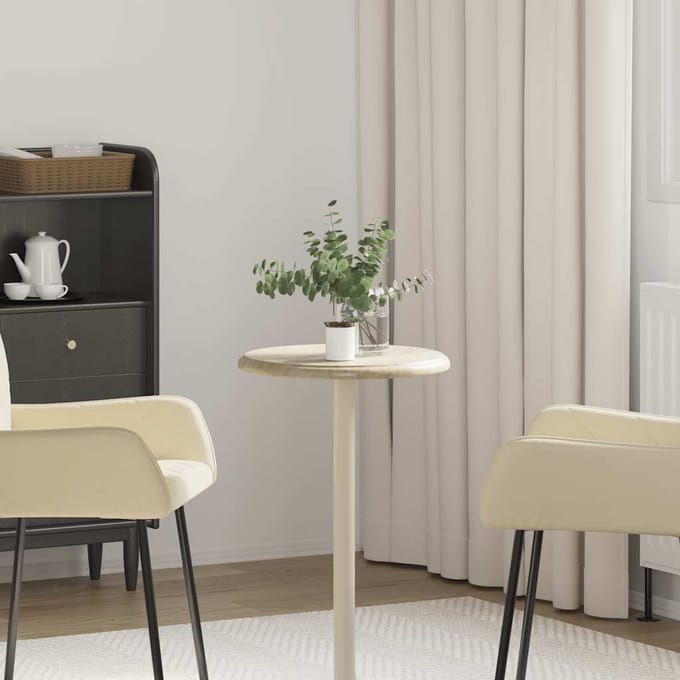 vidaXL - Tafelblad - Ø40x2,5 - cm - marmer - crèmekleurig