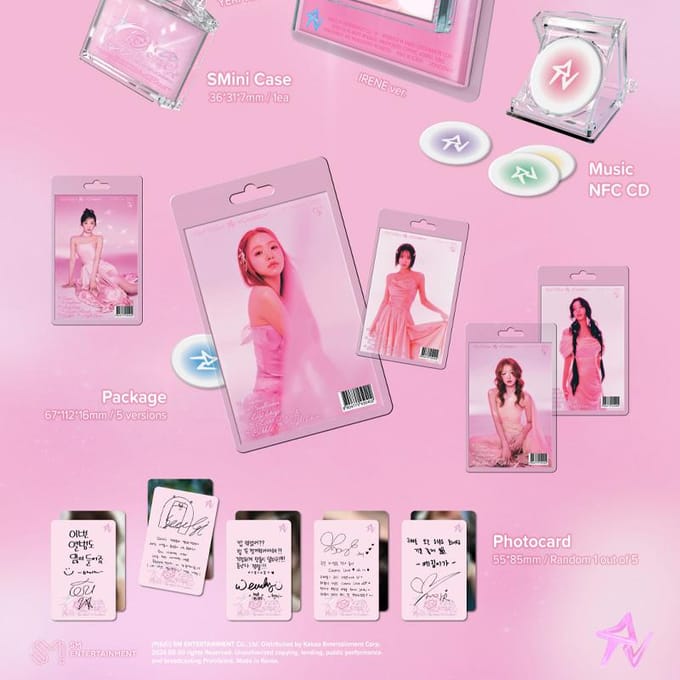 [Smini versie] Red Velvet - Cosmic Album Random 2ea pink