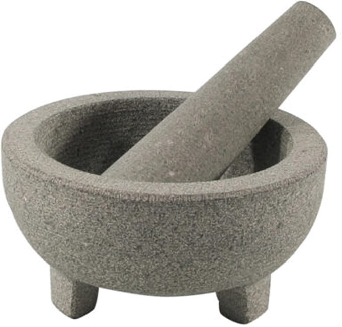 Svenska Living Vijzel met stamper - grijs - graniet - 14 cm