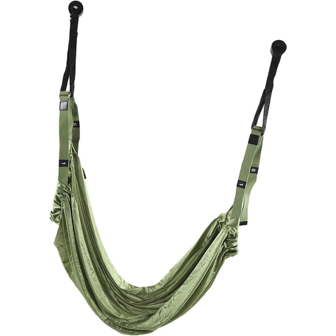 Yoga Riem voor Rekken Multifunctionele Rugbuiging Assistent Trainer Deur Taille Rug Been Rekriem black