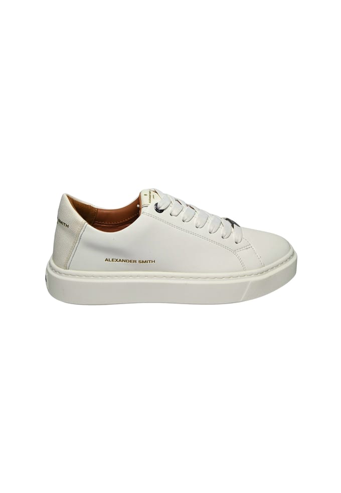 albbldm-9064-twt Alexander Smith Wit leder voor heren