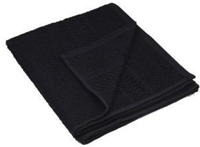 Bob Tuo Katoenen Handdoek Zwart 50x85cm