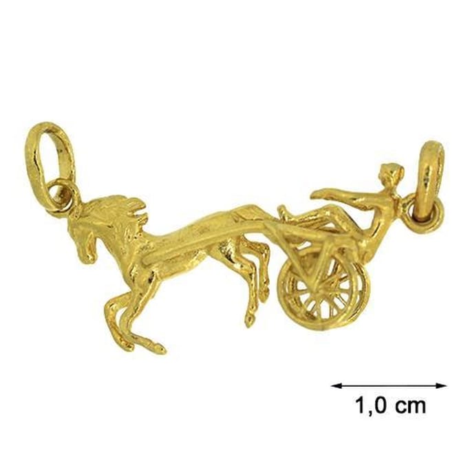 Blinx Jewels Vergulden Hanger Paard en Kar