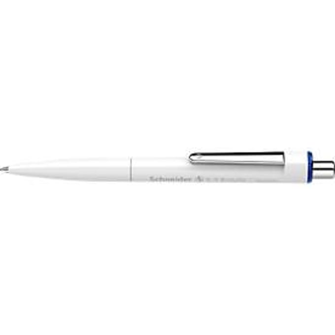 Balpen Schneider K3 Biosafe, slagbreedte M, onuitwisbaar, bioplastic, witte ton, blauwe schrijfkleur, 10 st.