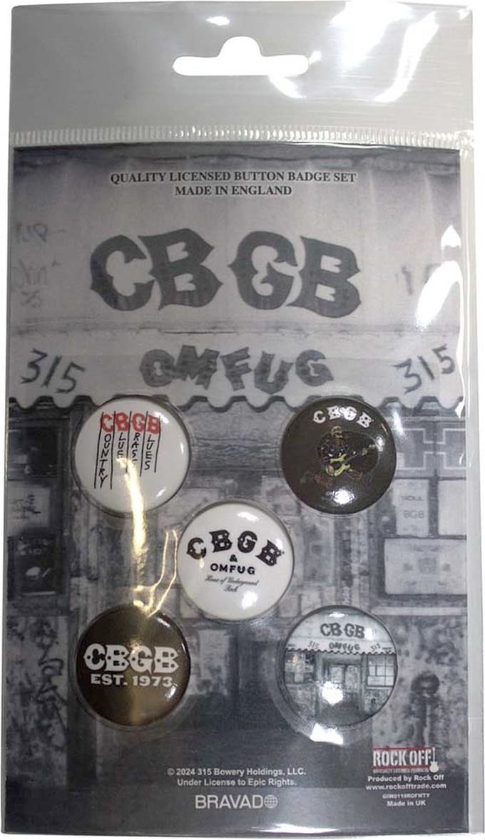 CBGB - Logos Badge/button - Set van 5 - Multicolours