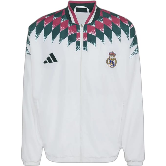 Adidas Real Madrid Trainingspakken Heren - Wit - Maat XXL - Poly Mesh