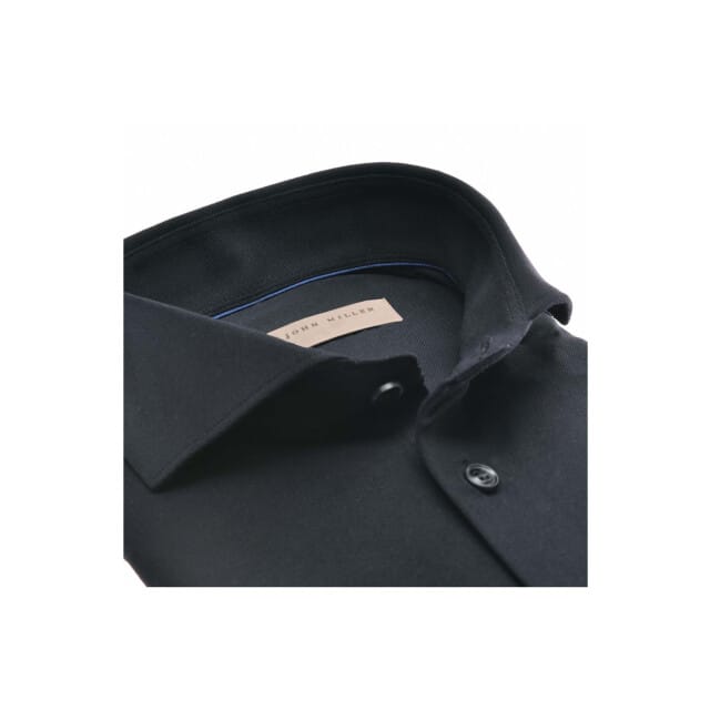 John Miller Tailored Fit Lange Mouw Overhemden Zwart 5140879-290