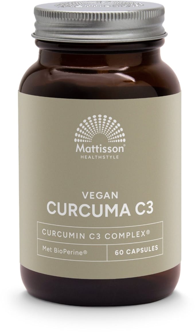 Mattisson - Vegan Curcuma C3 met BioPerine 500mg - 60 capsules