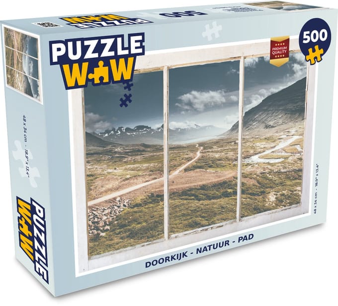 Puzzel Doorkijk - Natuur - Pad - Legpuzzel - Puzzel 500 stukjes